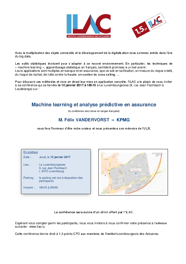 2017 01 12 Conférence Machine learning 12 janvier 2017